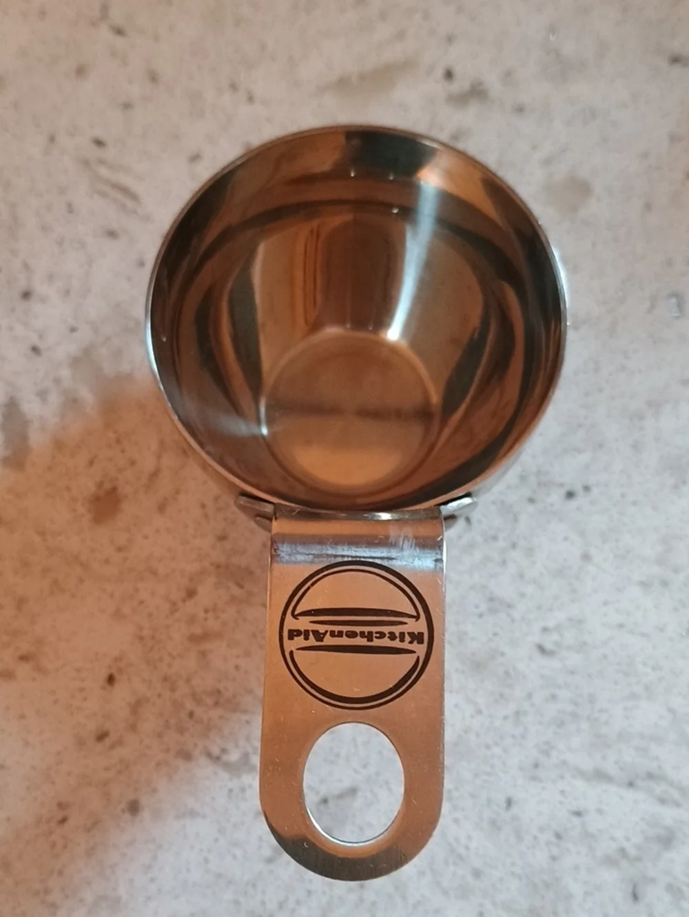 KitchenAid 3 Piece Stainless Steel Measuring Cup Set - 1 Cup, 1/4 Cup, 1/3 Cup